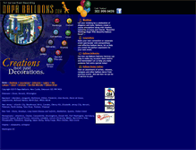 Tablet Screenshot of dapaballoons.com